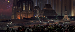 Coruscant celebrates Emperor's Death