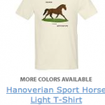 Hanoverian sport horses light t shirt