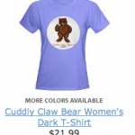 Cuddly Claw Teddy Bear Dark Women's Shirt